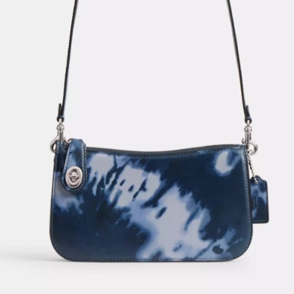 Coach Penn Shoulder Bag Midnight Navy Tie Dye Print NWT No callouts Retail $275